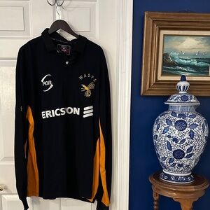Vintage 90's 1998 Wasps Rugby Union Jersey Shirt Long Sleeve Rare Size XXLarge